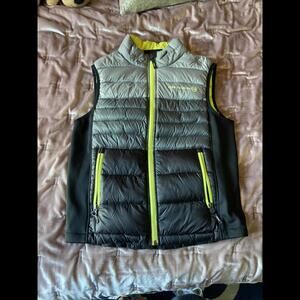 BoysLightweight Insulated Vest - Gray and Black Y-Lg (14/16)